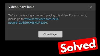 Fix amazon prime video unavailable were experiencing a problem playing this video [upl. by Blythe]