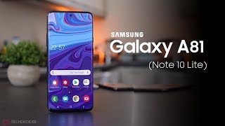 Samsung Galaxy A81 Note10 Lite  OFFICIAL LOOK [upl. by Selrac]