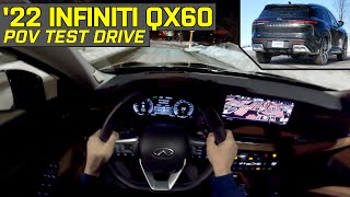 2022 INFINITI QX60 SENSORY AWD  POV Test Drive [upl. by Chappie499]