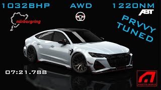 AUDI RS7 ABT PRVVY TUNED VS NÜRBURGRING ASSETTO CORSA [upl. by Spaulding]