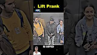 Cute Girl Fake Gangster Prank in Lift😅Dont Miss The End🤫 Credit Rj Naved 🤫shortvideo rjnaved fun [upl. by Ongun512]