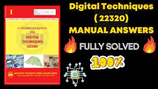 22320 Digital Techniques DTE solved manual pdf  Manual answer  MSBTE 22320 msbte [upl. by Nicolai842]