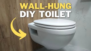 WallHung Toilet Installation in Minutes  How to Fit a Hanging Toilet  Flush Plate  Seat [upl. by Hagep]