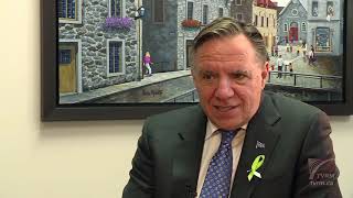 Entrevue avec François Legault premier ministre du Québec [upl. by Phaedra668]