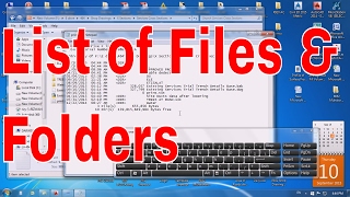 How to Create A Printable List of Files and Folders in A Directory  Windows Helping Trick r list [upl. by Brose]