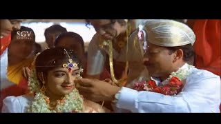 Dr Vishnuvardhan Marries Sithara With His Own Expenditure  Halunda Tavaru Kannada Movie Scene [upl. by Frydman997]