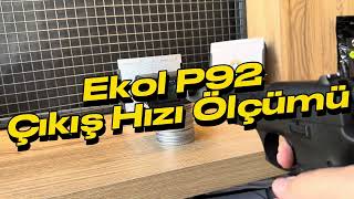 Ekol P92 Havalı Tabanca Güç Testi [upl. by Errecart]