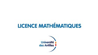 Licence Mathématiques à lUniversité des Antilles en Martinique [upl. by Nika663]