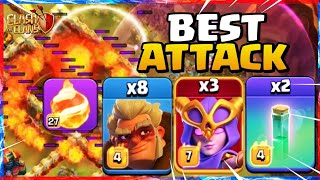 NEW BEST💯 SUPER WITCH DRUID  FIREBALL🔥  TH16 Attack Strategy [upl. by Ahsiakal]