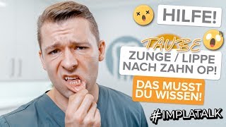 Taube Lippe oder Zunge nach WeisheitszahnOP  Implantation  Lokalanästhesie Das musst du wissen [upl. by Gildas642]