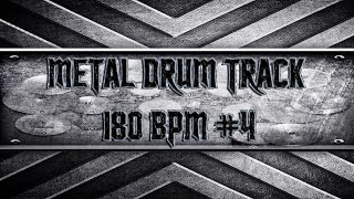 Heavy Metal Drum Track 180 BPM HQHD [upl. by Hime884]