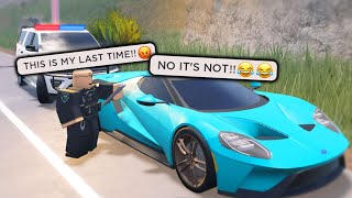 I GOT CAUGHT SPEEDING 178 TIMES IN ONE DAY Roblox [upl. by Doelling]