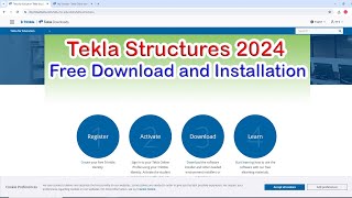 Tekla Structures 2024 Free Download and Installation [upl. by Ardiek203]