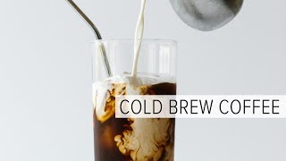 HOW TO MAKE COLD BREW COFFEE  the easy way [upl. by Euqinotna]