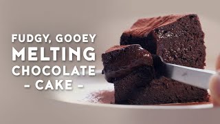 Melting Chocolate Cake  A TwiceBaked 2 Layer Creamy Gooey Fudgy Cake [upl. by Inalaehon]