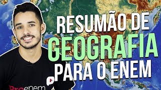 5 TÓPICOS MAIS IMPORTANTES DE GEOGRAFIA PARA O ENEM  Prof Leandro Almeida [upl. by Jabon]