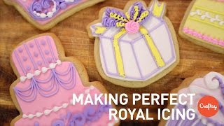 Making Perfect Royal Icing 3 Expert Tricks  Cookie Decorating Tutorial [upl. by Emmey294]