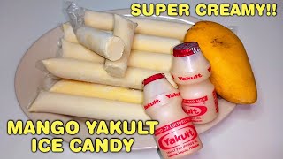 SUPER CREAMY MANGO YAKULT ICE CANDY  MASARAP NA HEALTHY PA [upl. by Inoj284]