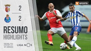 Highlights  Resumo SC Braga 22 FC Porto Liga 2021 18 [upl. by Lled]