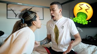 INSANE THROWUP PRANK ON BOYFRIEND I Felt SO Bad [upl. by Oterol]