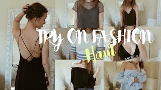 Try on Fashion Haul Spring 2017Hannah [upl. by Armand672]