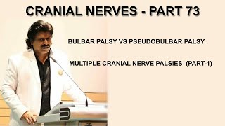 CRANIAL NERVES PART 73BULBAR PALSY VS PSEUDOBULBAR PALSYMULTIPLE CRANIAL NERVE PALSIES PART1 [upl. by Englebert837]