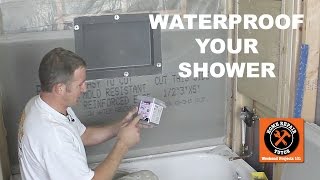 How to Waterproof a Shower 3 Awesome Methods [upl. by Sillig]