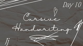 Day 10 Cursive Writing Journey – Progress in Less Than 30 Minutes [upl. by Laws]