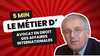 Le métier davocat en droit des affaires internationales  Les métiers du droit [upl. by Fortunio]