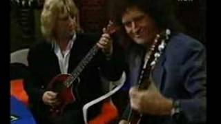 Brian May Blues Jam German Radio station with Rick Parfitt [upl. by Sheryle842]