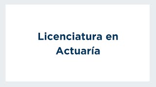 Licenciatura en Actuaría en la Facultad de Ciencias UNAM [upl. by Aneej]