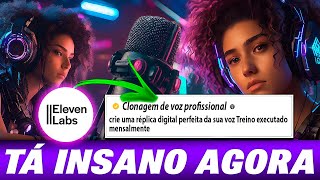 Agora Elevenlabs Lança Novo Clonador de Voz Profissional para Canal Dark 100 Perfeito [upl. by Brittnee473]