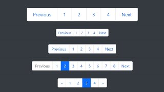 Pagination in Bootstrap  Bootstrap 5 Tutorials 7 [upl. by Llenahs]