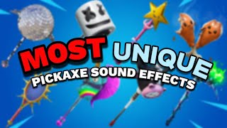 Most Unique Pickaxe Sound Effects in Fortnite🔊 [upl. by Munt]