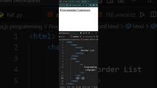 Unorder list in Html  How to make Unorder List in HTML programminglanguage HabluProgrammer [upl. by Debor]