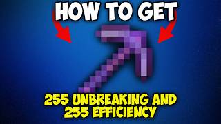 How to Get 255 Unbreaking and 255 Efficiency Pickaxe in Minecraft 121 [upl. by Binetta631]