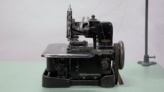 SINGER 812 Overedge Chainstitch Industrial Sewing Machine  Denim Overlocking  Vintage 1926 [upl. by Celin]