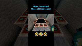 When I download Minecraft free versionminecraft trending shortfeed gaming [upl. by Mccord]