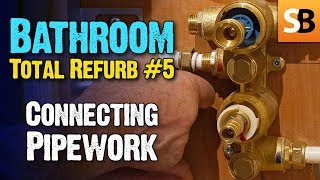 Bathroom Renovation 5  Piping Up amp Plumbing Tips [upl. by Iolenta]