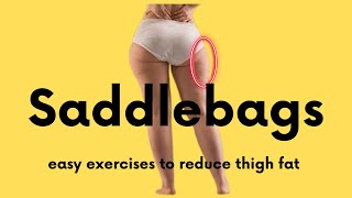 easy exercise to reduce thigh fat  reduce saddlebags fat [upl. by Souza]