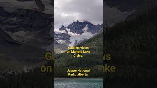 Maligne Lake Cruise  Jasper National Park  Glacier View malignelake jasper [upl. by Nadaha]