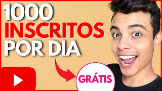 VEJA COMO DIVULGAR SEU CANAL DO YOUTUBE E GANHAR 1000 INSCRITOS POR DIA [upl. by Bartholomeus]