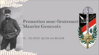 Ce nest quun au revoir  Promotion SLT Maurice Genevoix [upl. by Isadora]