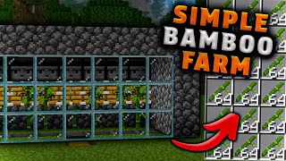 Easy 120 Bamboo Farm for Minecraft Bedrock MCPE [upl. by Platon414]