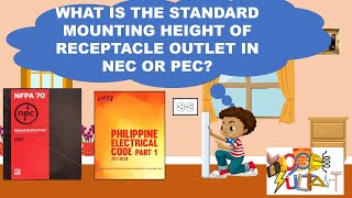 Standard Mounting Height of OutletsBased in NEC or PEC [upl. by Irtemed]