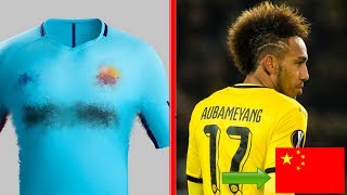 LE NOUVEAU MAILLOT EXTERIEUR DU BARCA  BEAU OU PAS   AUBAMEYANG A DIT OUI A LA CHINE  ZI237 [upl. by Parshall]