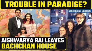 Aishwarya Rai has left the Bachchan home but divorce is not on the cards report claims  Oneindia [upl. by Ninetta]