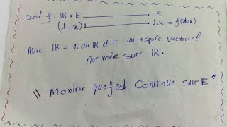 Analyse fonctionnelle  démonstration dune application linéaire contenue [upl. by Orips]