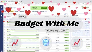 YNAB Budget With Me  February Pay 1 [upl. by Ahseihs]