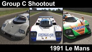 Assetto Corsa Group C Laptime Shootout  1991 Le Mans [upl. by Annehs]